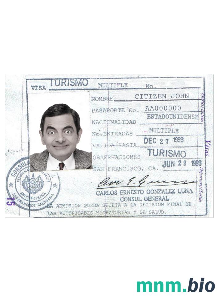 Wiza turystyczna do Salwadoru w pełni edytowalna PSD